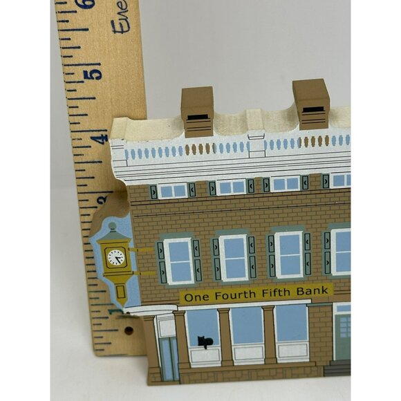 VTG Cat’s Meow One Fourth Fifth Bank 2002 Wood Village Collectible - Picture 6 of 7